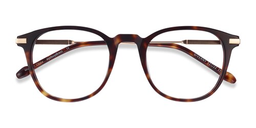 Unisex S Square Tortoise Acetate, Metal Prescription Eyeglasses - Eyebuydirect S Giverny