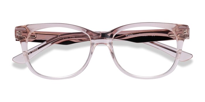 Clear Pink Story -  Fashion Acetate, Metal Eyeglasses