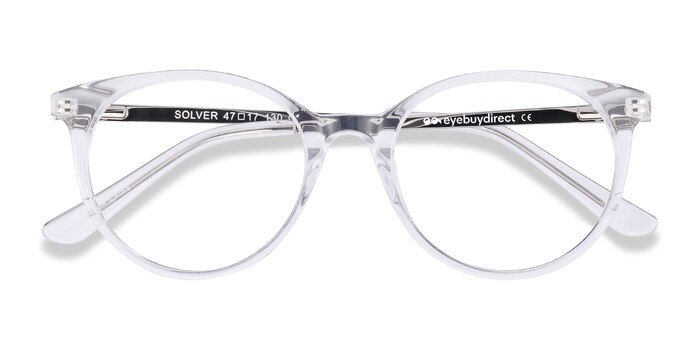 Clear Solver -  Acetate, Metal Eyeglasses