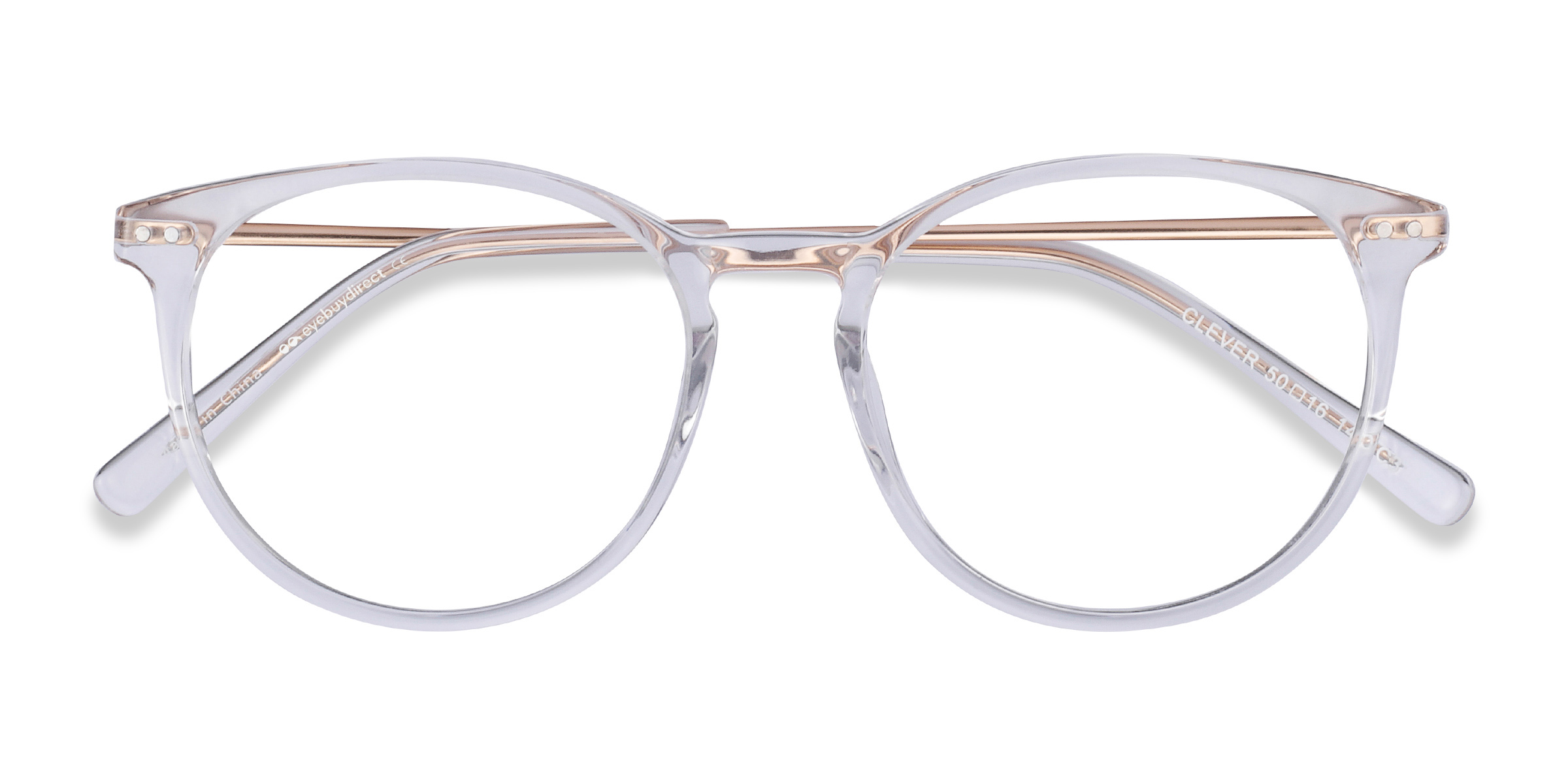 Unisex s roundAcetate, Metal Prescription eyeglasses - Eyebuydirect s Clever