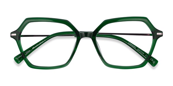 Canna - Rectangle Green Frame Prescription Sunglasses