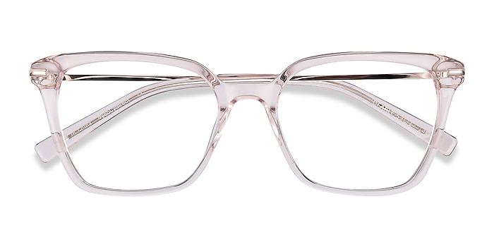 Clear Beige Dearly -  Fashion Acetate, Metal Eyeglasses