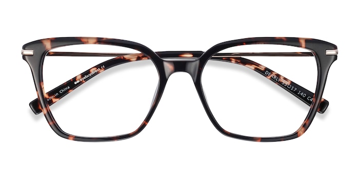 Tortoise Dearly -  Fashion Acetate, Metal Eyeglasses