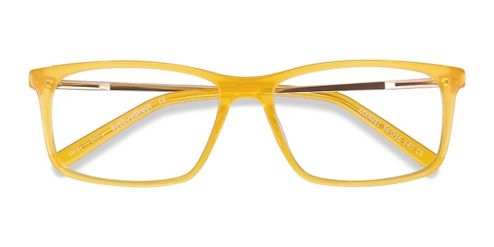 Yellow Marvel -  Fashion Acetate, Metal Eyeglasses