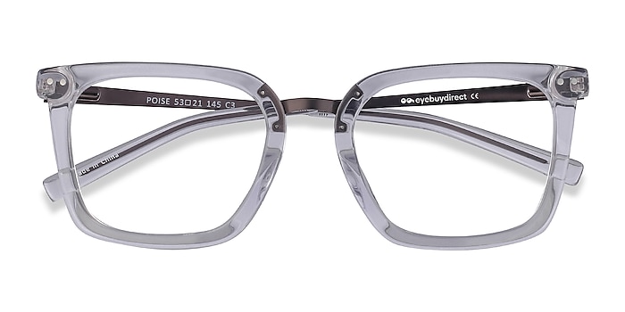 Clear Poise -  Fashion Acetate, Metal Eyeglasses