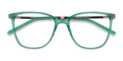 Female S Horn Emerald Green Acetate, Metal Prescription Eyeglasses - Eyebuydirect S Aroma