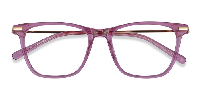 Purple Sebastian -  Lightweight Acetate, Metal Eyeglasses