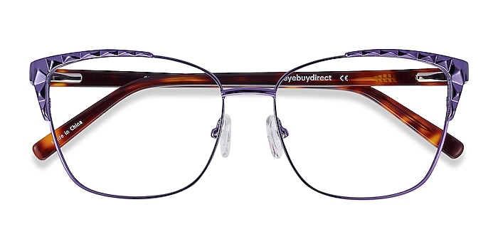 Purple Signora -  Colorful Acetate, Metal Eyeglasses