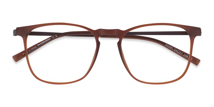 Brown Avery -  Plastic, Metal Eyeglasses