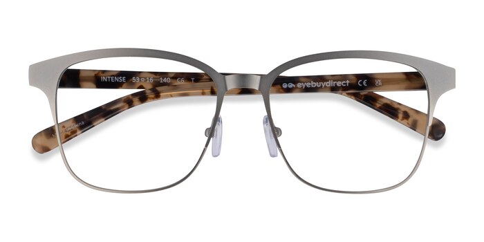Matte Silver Tortoise Intense -  Geek Acetate, Metal Eyeglasses