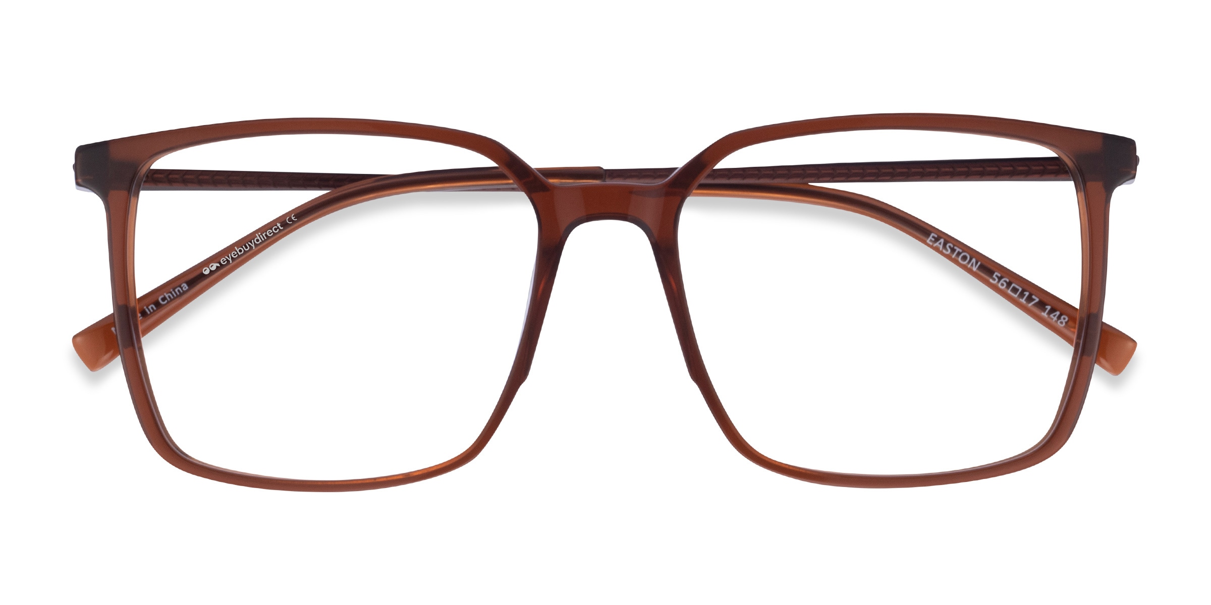 Easton Square Clear Brown Glasses for Men |