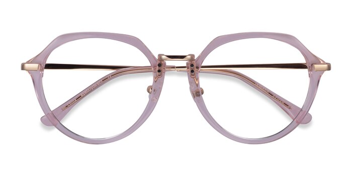 Clear Pink Tamara -  Acetate Eyeglasses