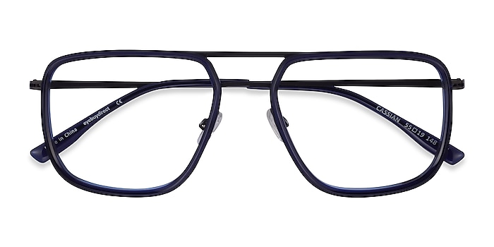 Navy Gunmeal Cassian -  Acetate Eyeglasses