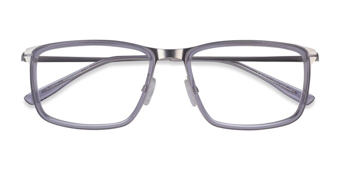 Clear Gray Silver Kairo -  Acetate Eyeglasses