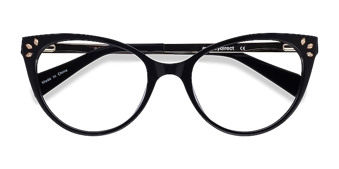 Black Beauty -  Acetate, Metal Eyeglasses