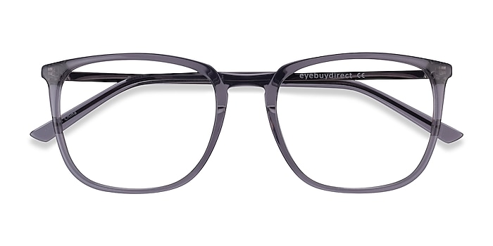Clear Gray  Silver Domenico -  Acetate Eyeglasses