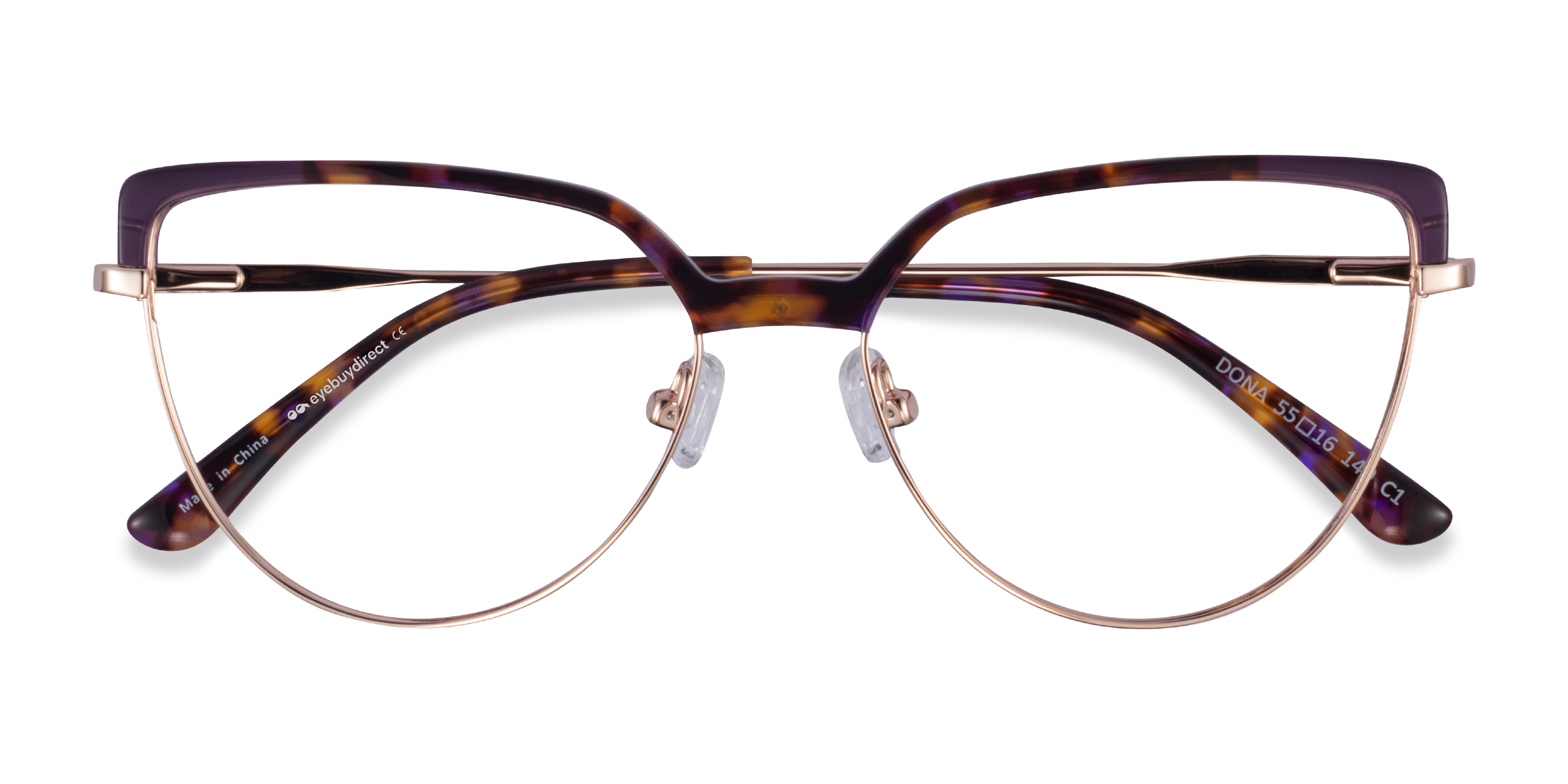 Female s hornAcetate, Metal Prescription eyeglasses - Eyebuydirect s Dona