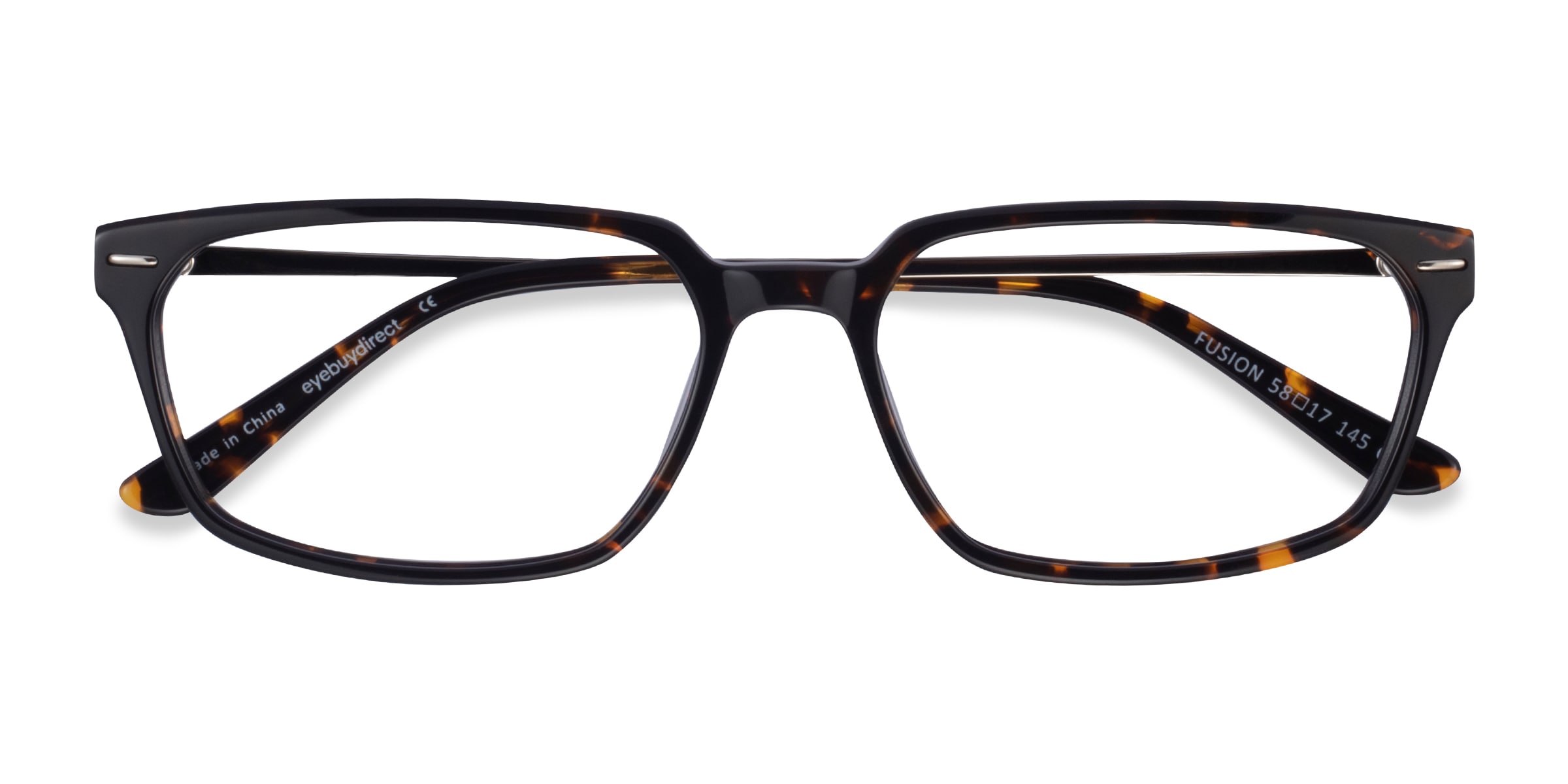 Monture De Lunettes FUZION Modèle FUHF01 - Transparent Argenté - Forme Ovale - Taille 52/18/140 - Neuf Sans étiquette