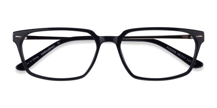 Black Silver Fusion -  Acetate Eyeglasses