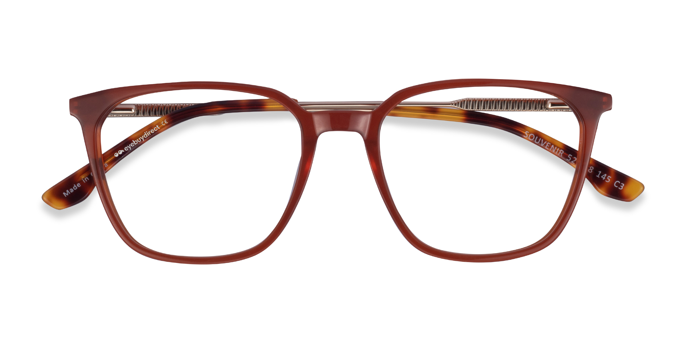 Unisex s squareAcetate,Metal Prescription eyeglasses - Eyebuydirect s Souvenir