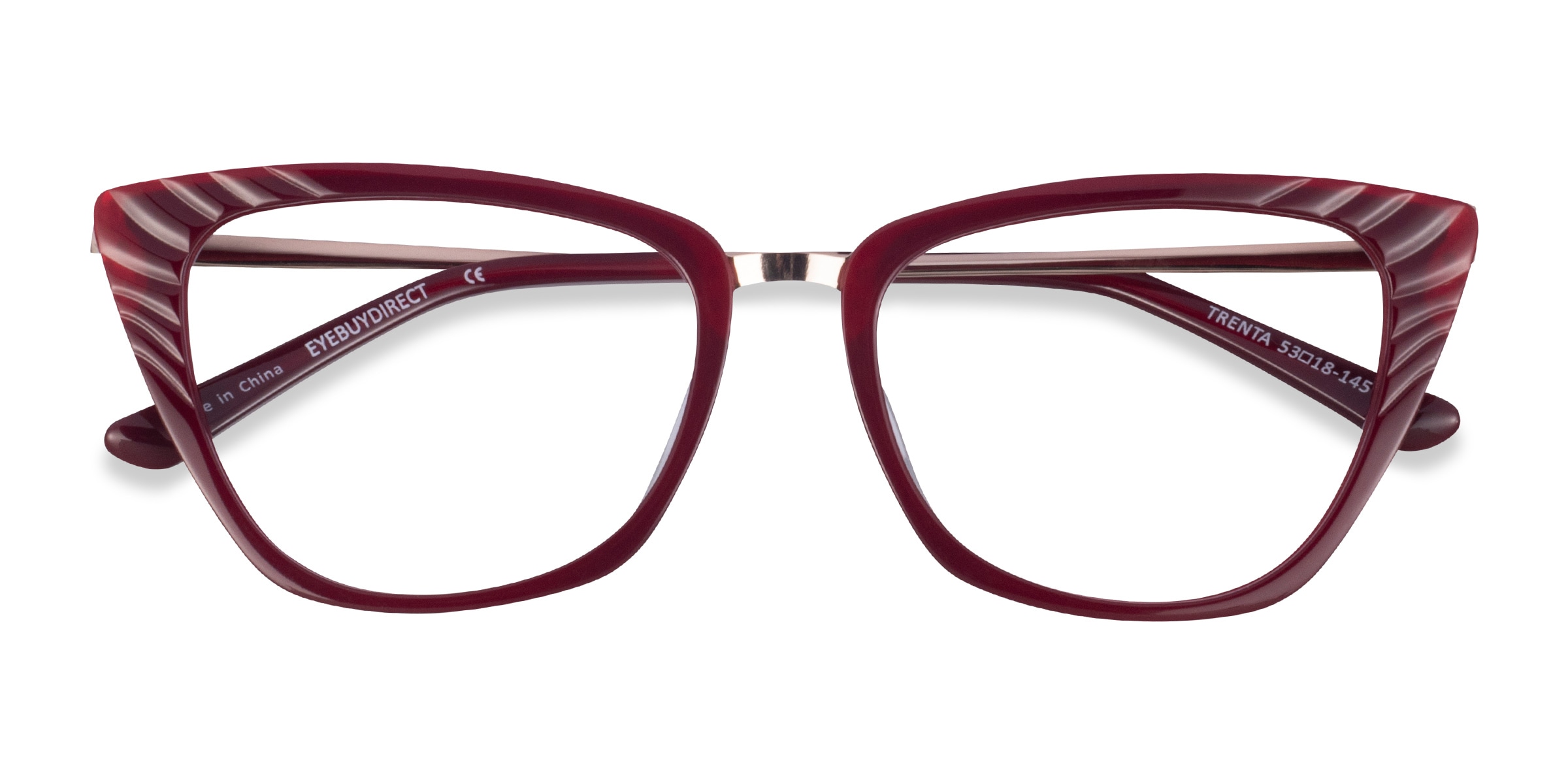 Free form glasses eyeglasses outlet frames RBT303 burgundy 46-17-140 display model