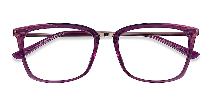 Purple Gold Grande -  Colorful Acetate Eyeglasses
