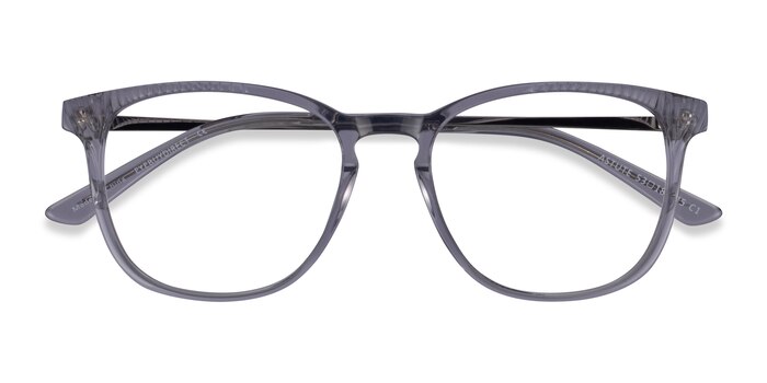Clear Gray Astute -  Classic Acetate Eyeglasses