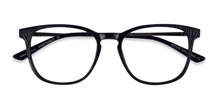 Black Astute -  Classic Acetate Eyeglasses