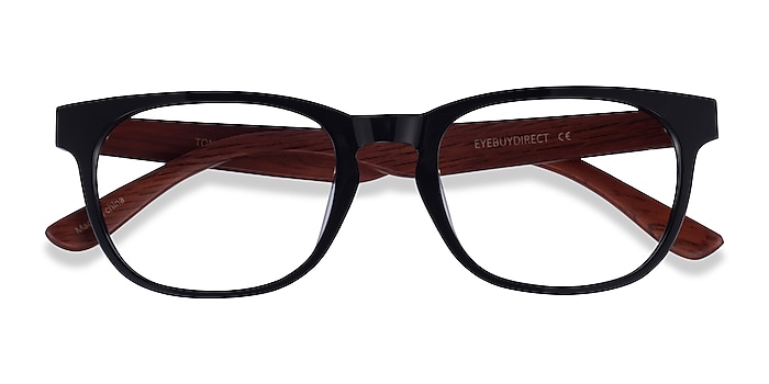 Black & Red Wood Tongass -  Acetate Eyeglasses