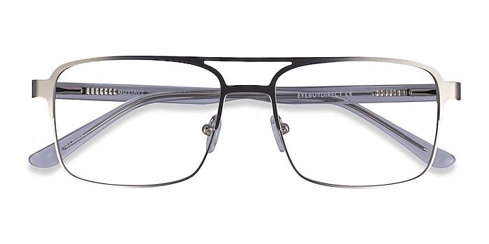 Silver Clear Gustave -  Acetate Eyeglasses