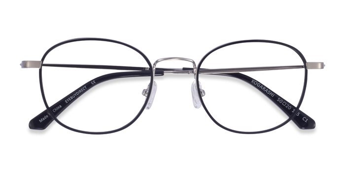 Black Silver Kogarashi -  Acetate Eyeglasses