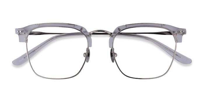Clear Silver Concerto -  Acetate Eyeglasses