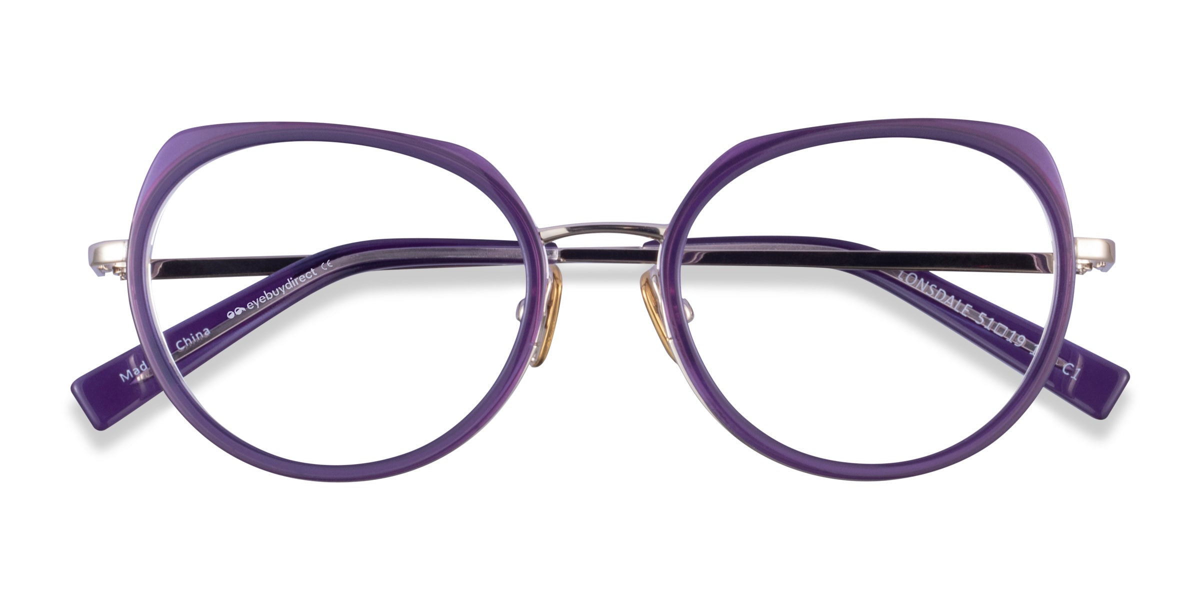 light purple eyeglasses