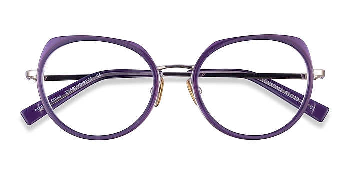 Clear Purple Light Gold Lonsdale -  Acetate Eyeglasses