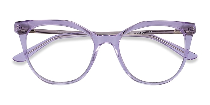 Clear Purple Carolina -  Acetate Eyeglasses