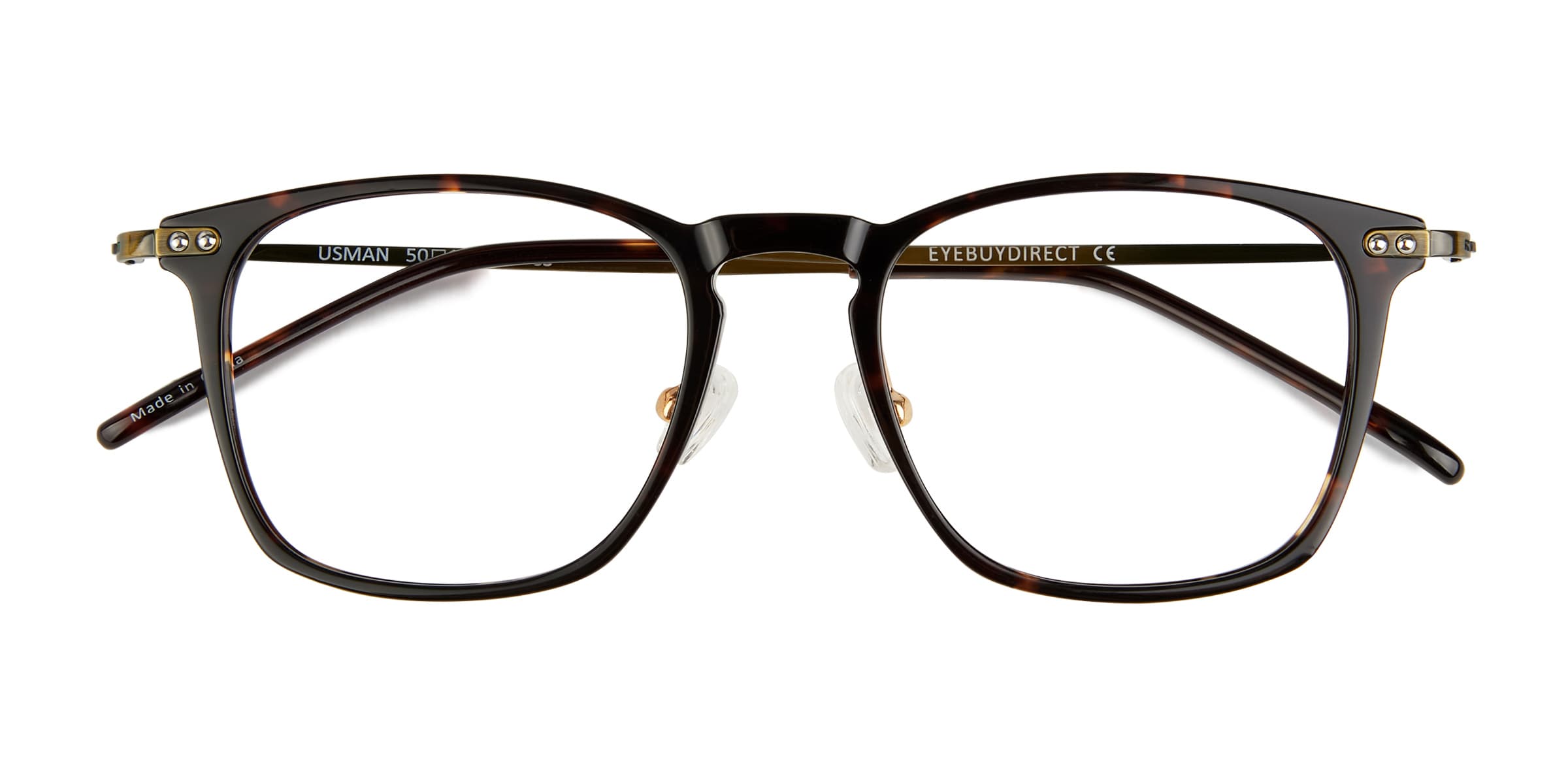 Usman Square Tortoise Bronze Full Rim Eyeglasses | Eyebuydirect Canada