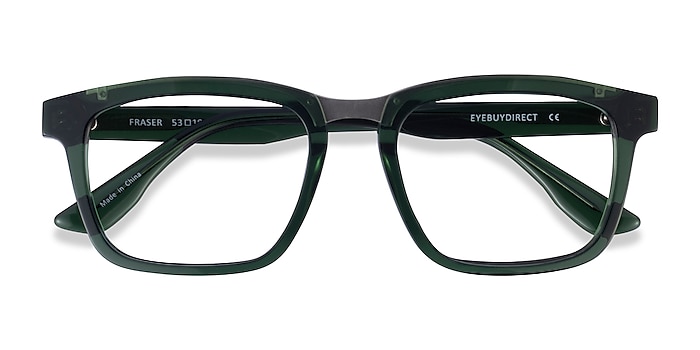 Clear Green Silver Fraser -  Acetate Eyeglasses