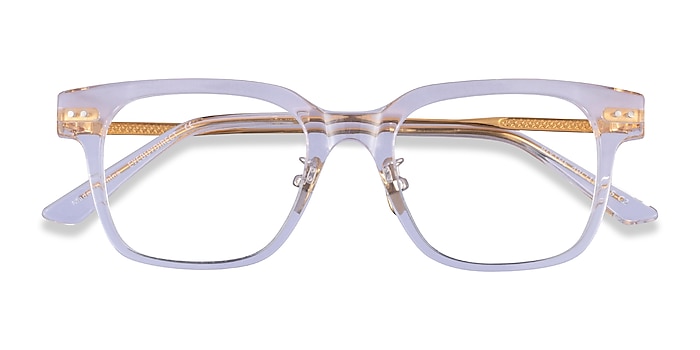 Clear Gold Blythe -  Acetate Eyeglasses