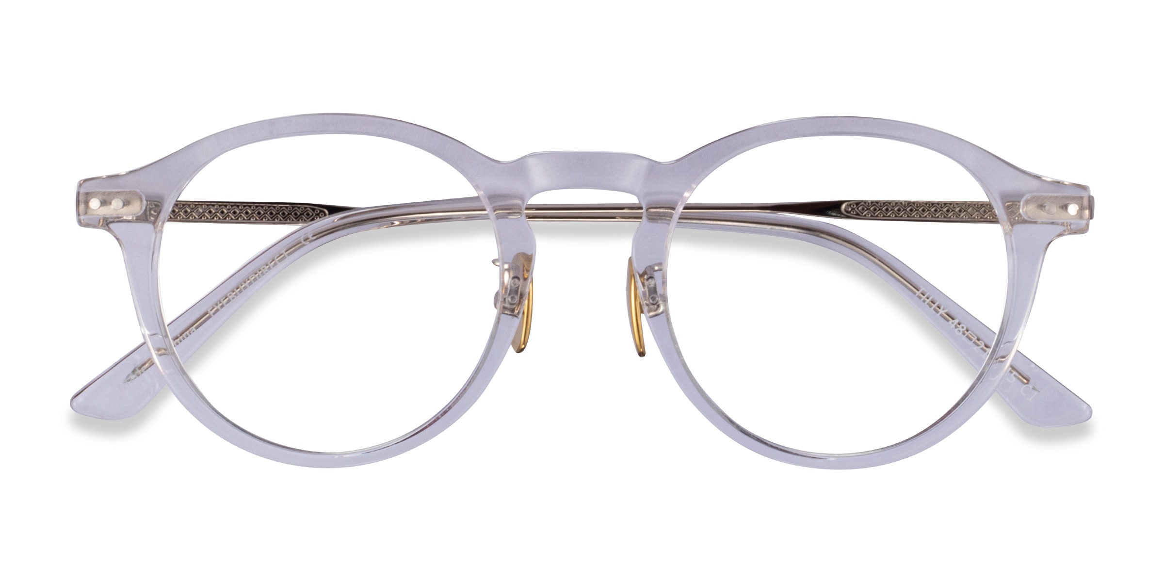 Ray ban sale clear round glasses