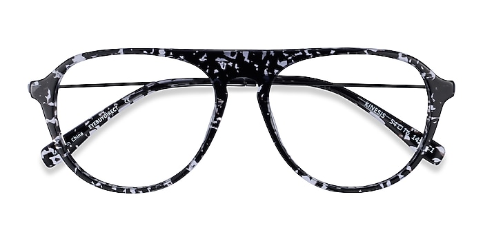 Clear Black Floral Kinesis -  Acetate Eyeglasses