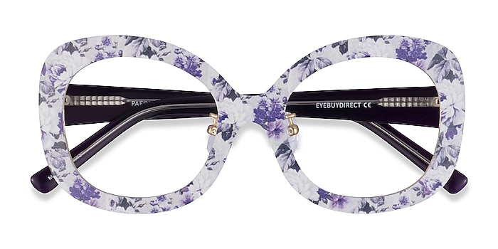 Purple Floral Paeonia -  Acetate Eyeglasses