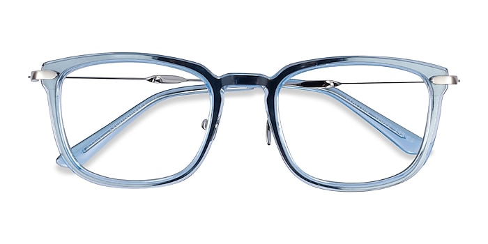Clear Blue Clayton -  Acetate Eyeglasses