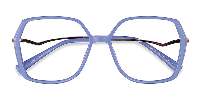 Purple Ellipse -  Acetate Eyeglasses