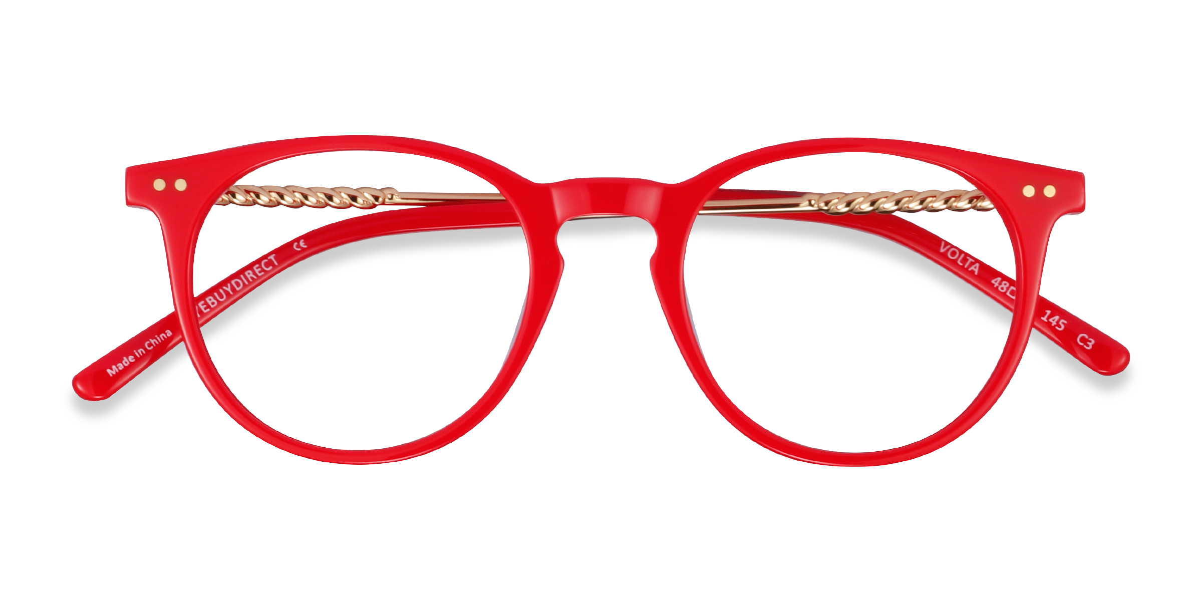 Female s roundAcetate,Metal Prescription eyeglasses - Eyebuydirect s Volta