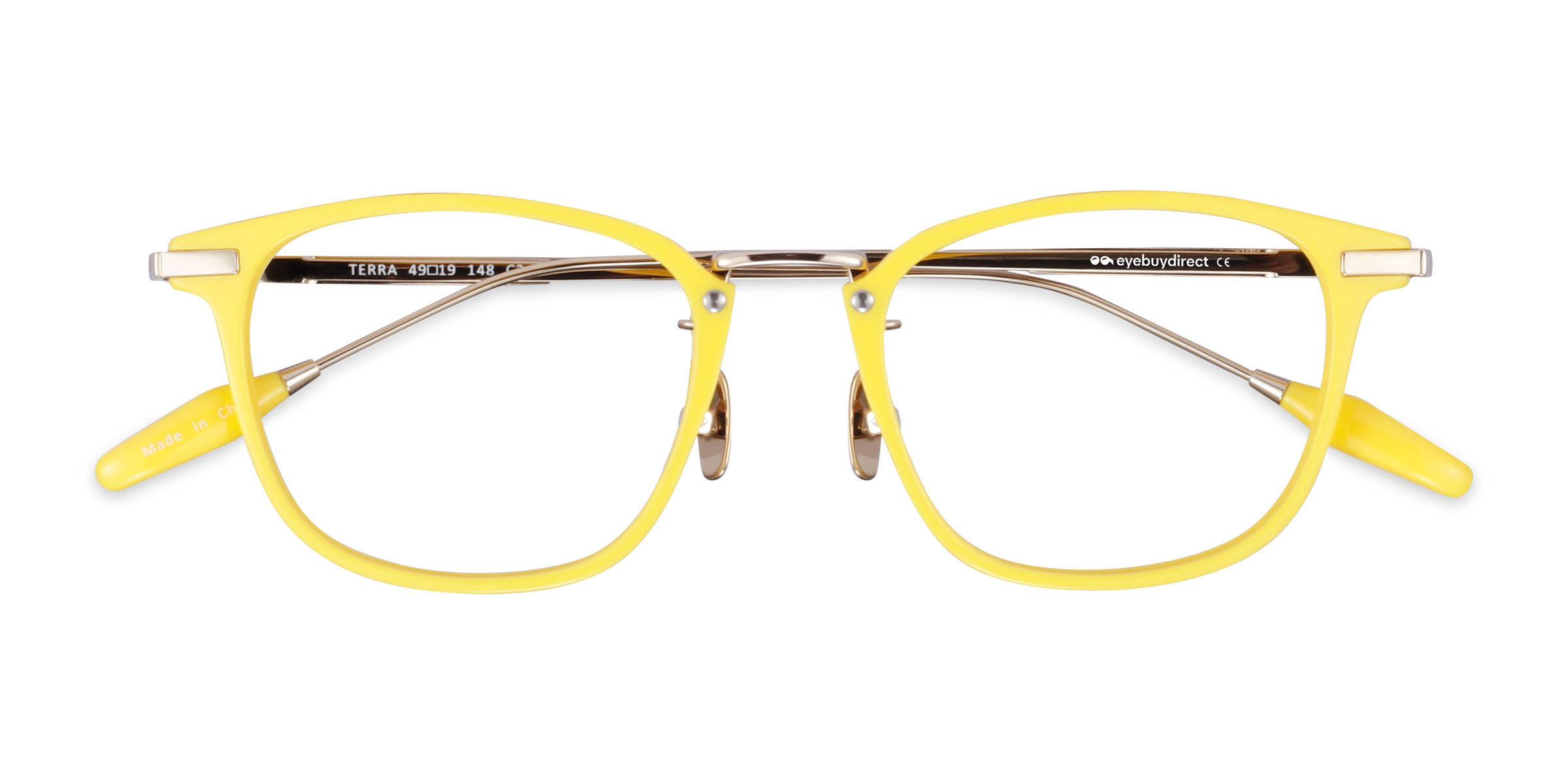 Unisex s squareAcetate,Metal Prescription eyeglasses - Eyebuydirect s Terra
