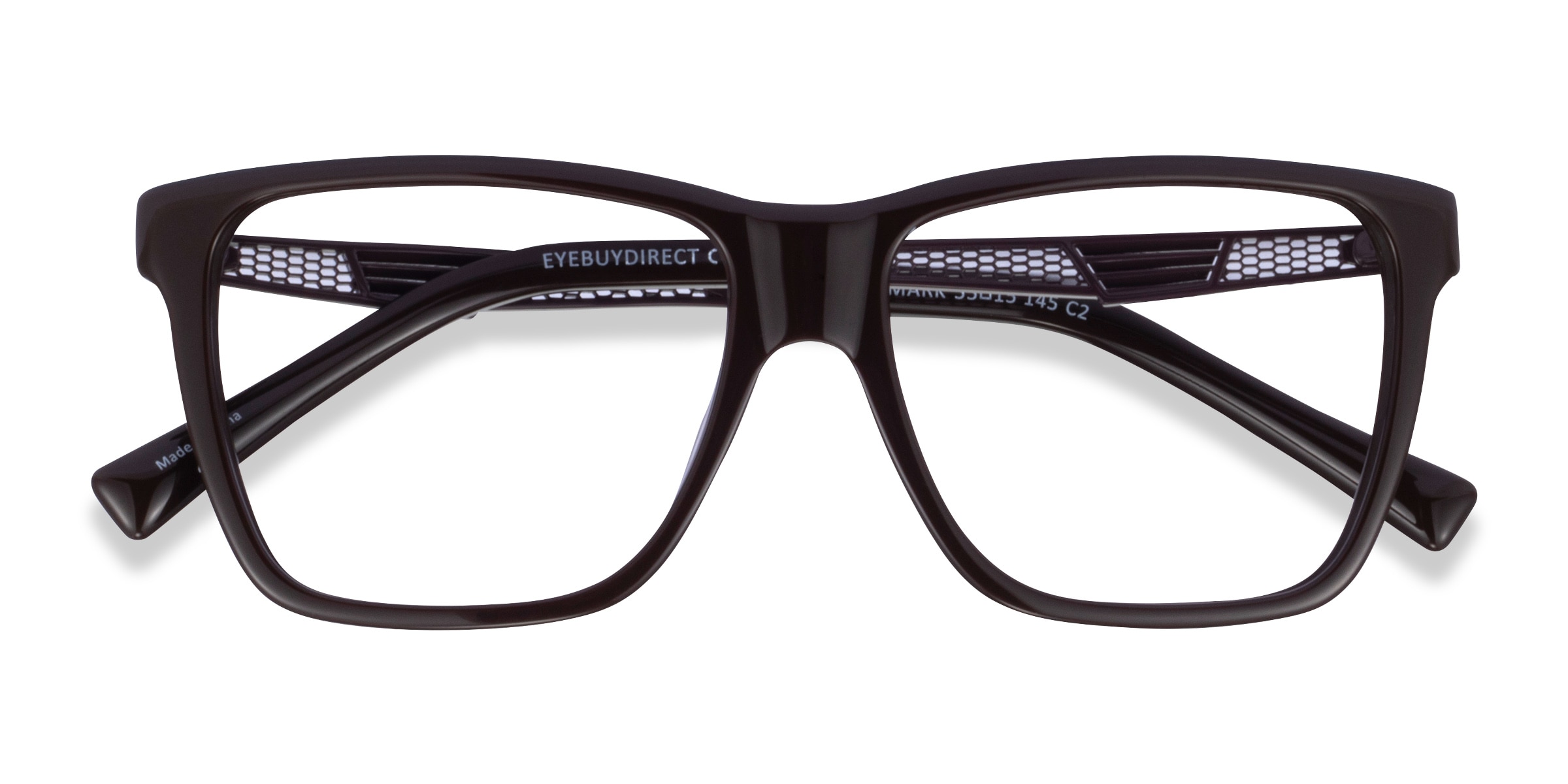 Landmark Square Brown Full Rim Eyeglasses | Eyebuydirect Canada