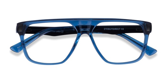 Blue Black Hub -  Acetate Eyeglasses