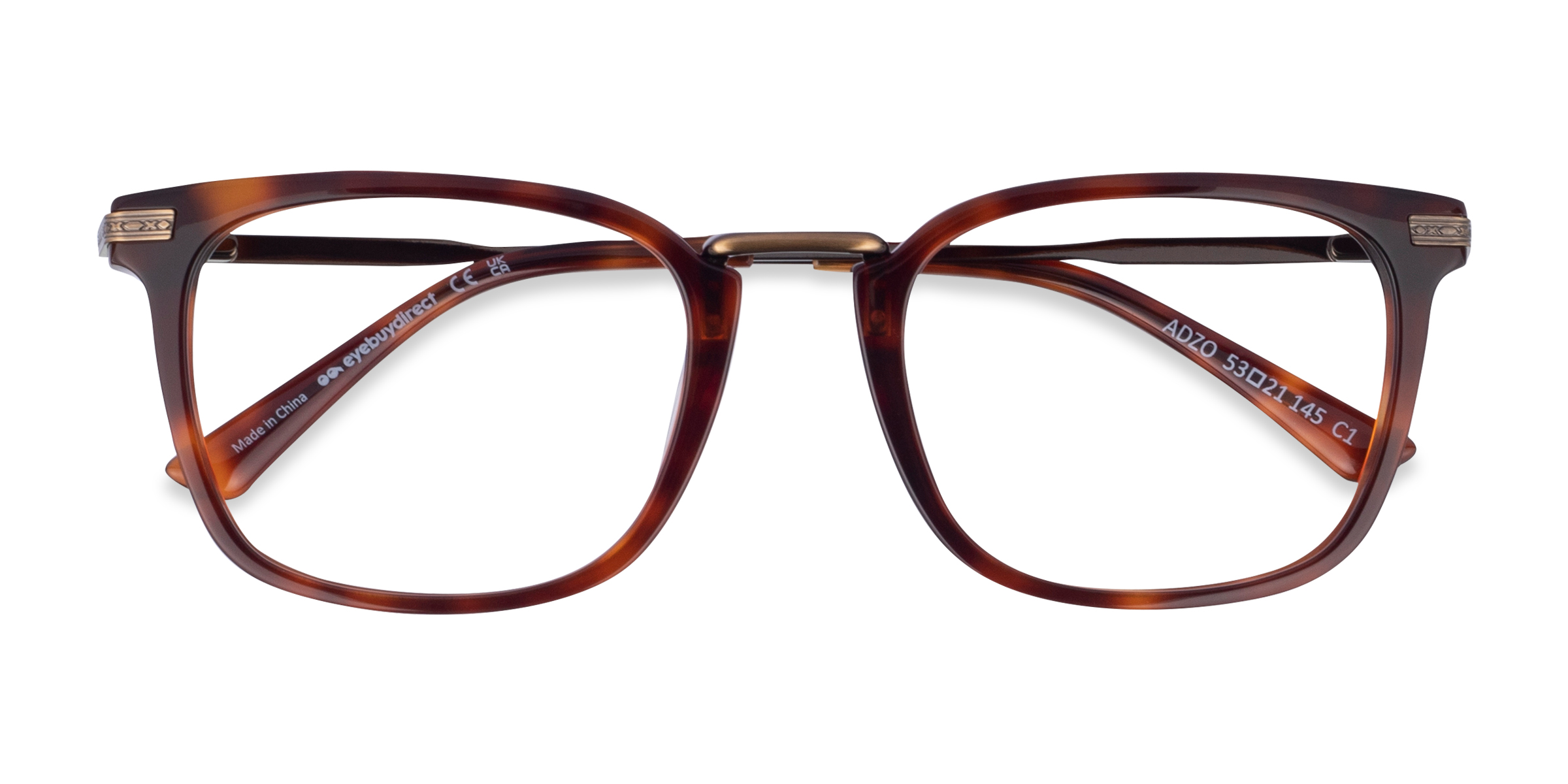 Male s squareAcetate,Metal Prescription eyeglasses - Eyebuydirect s Adzo