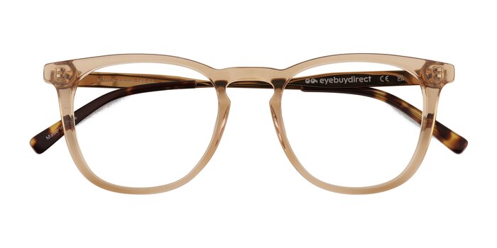 Clear Light Brown Vinyl -  Acetate Eyeglasses