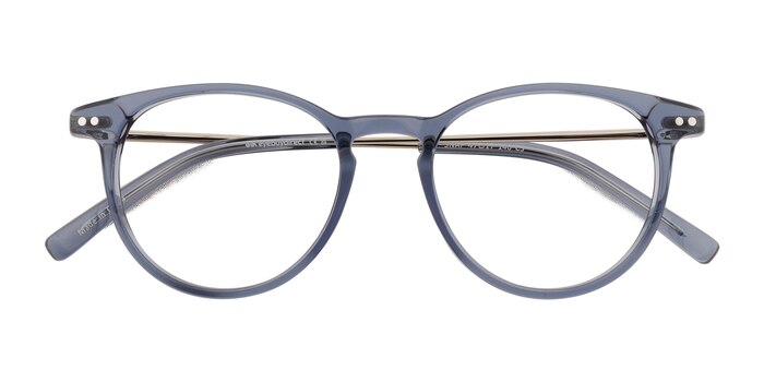 Clear Blue Snap -  Acetate Eyeglasses